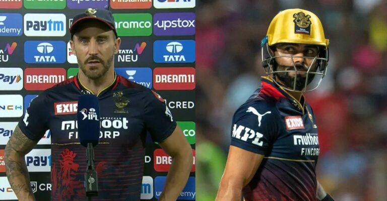 ‘Nice gamers undergo levels like this’: Faf du Plessis on Virat Kohli’s lean patch in IPL 2022