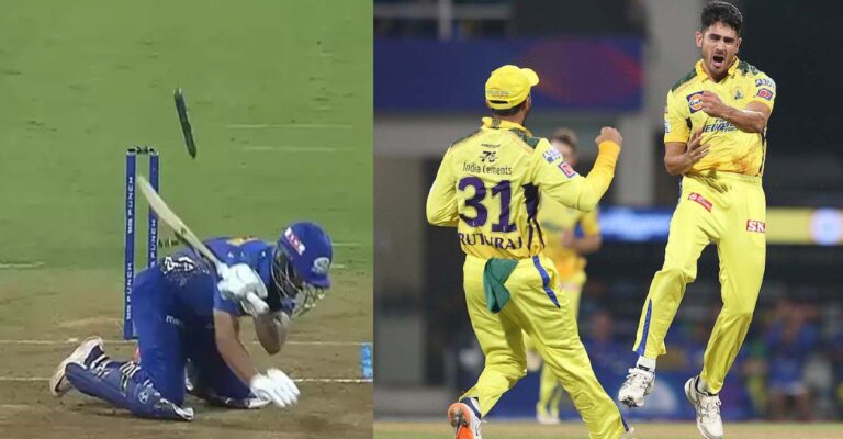 IPL 2022 [WATCH]: Mukesh Choudhary cleans up Ishan Kishan with a toe-crushing yorker in MI vs CSK conflict