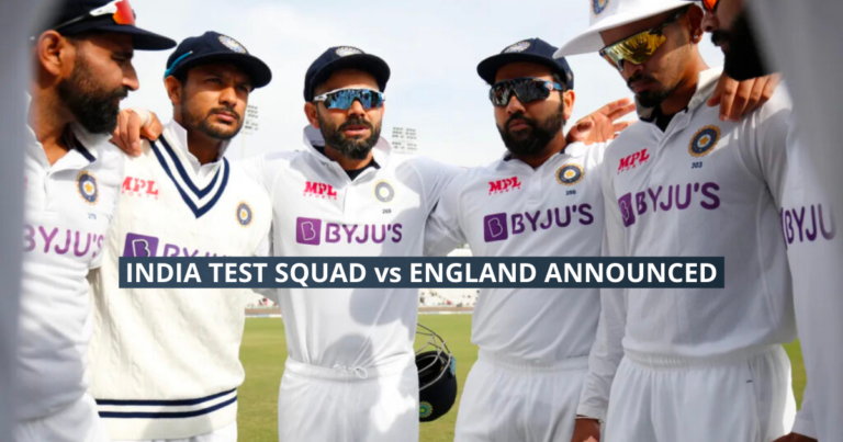 India Announce Squad For 5th Rescheduled Take a look at Towards England