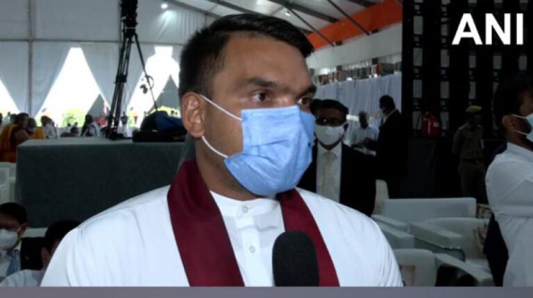 Namal Rajapaksa thank you India for humanitarian support