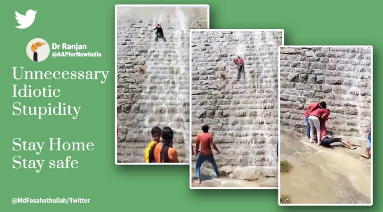 Viral video: Karnataka formative years slips and falls whilst mountain climbing stone wall at Srinivasa Sagara Dam