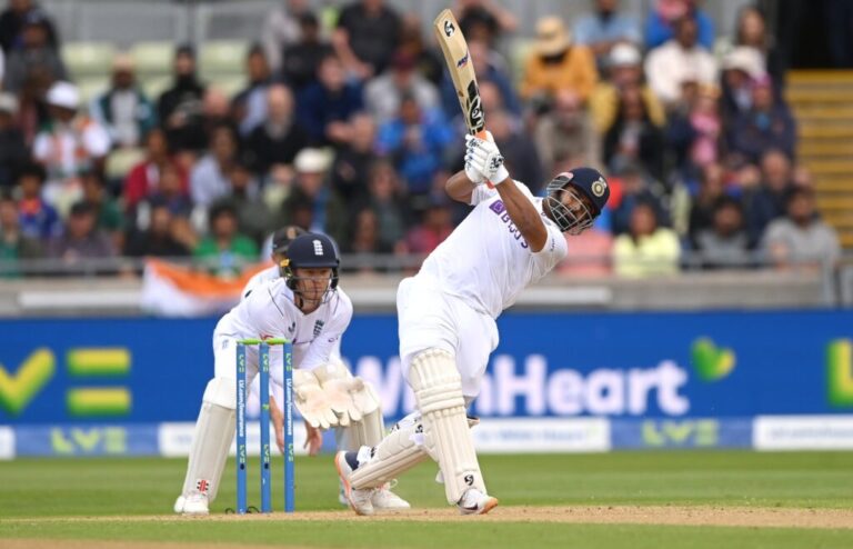 Watch As Rishabh Pant Smashes Jack Leach For 22 Runs In An Over