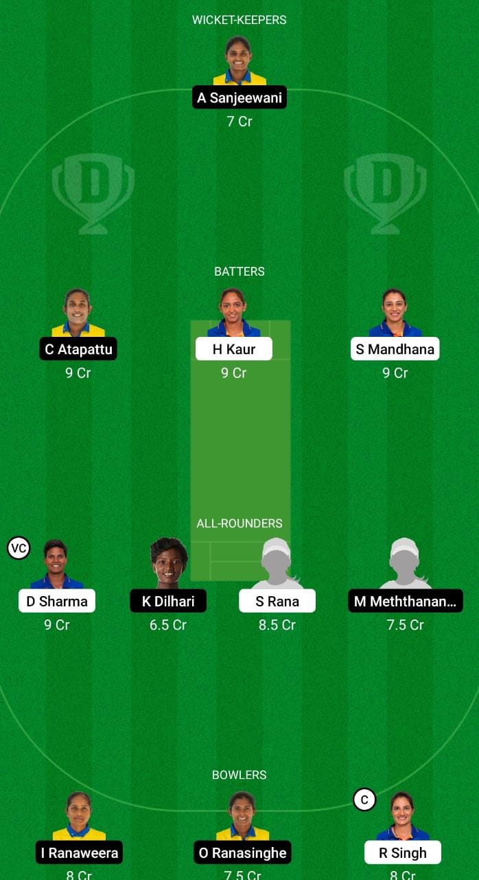 IN-W vs SL-W Dream11 Prediction, Delusion Cricket Guidelines, Dream11 Staff, Taking part in XI, Pitch File, Harm Replace- Ladies’s Asia Cup 2022