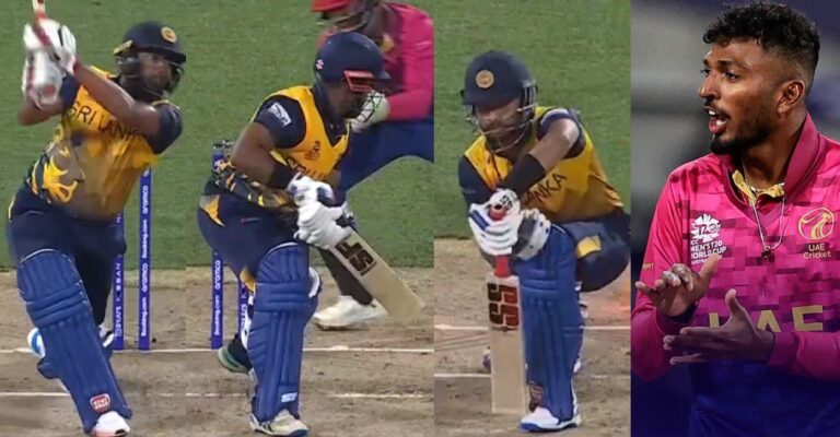 WATCH: Chennai-born Karthik Meiyappan takes first hat-trick of T20 International Cup 2022 – UAE vs SL