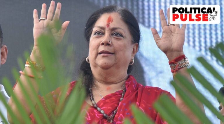 Vasundhara Raje’s temple run: Forward of ladai, BJP chief brings out previous playbook to mobilise supporters