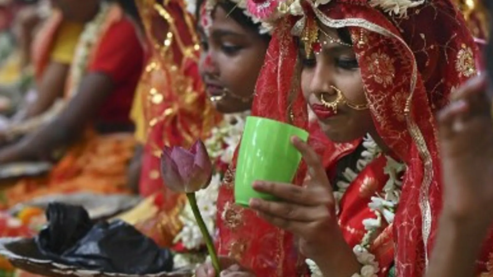 ‘Kumari Puja’ Celebrated In Puja Pandal On The Instance Maha Navami