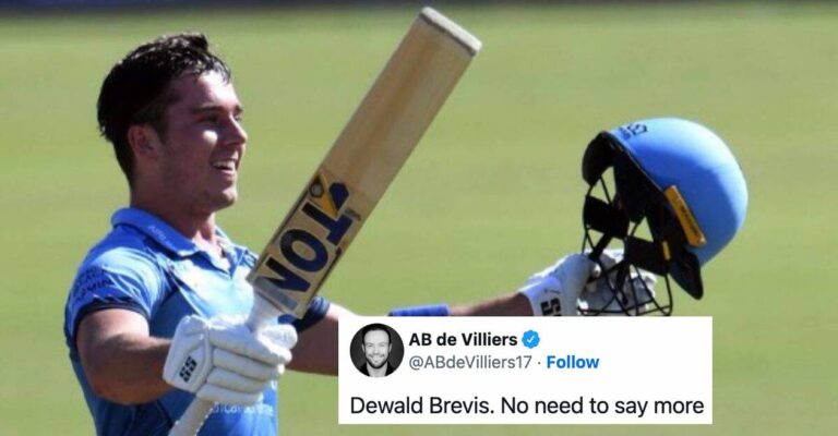 AB de Villiers, Mumbai Indians & others react as Dewald Brevis smashes quickest 150 in T20 cricket