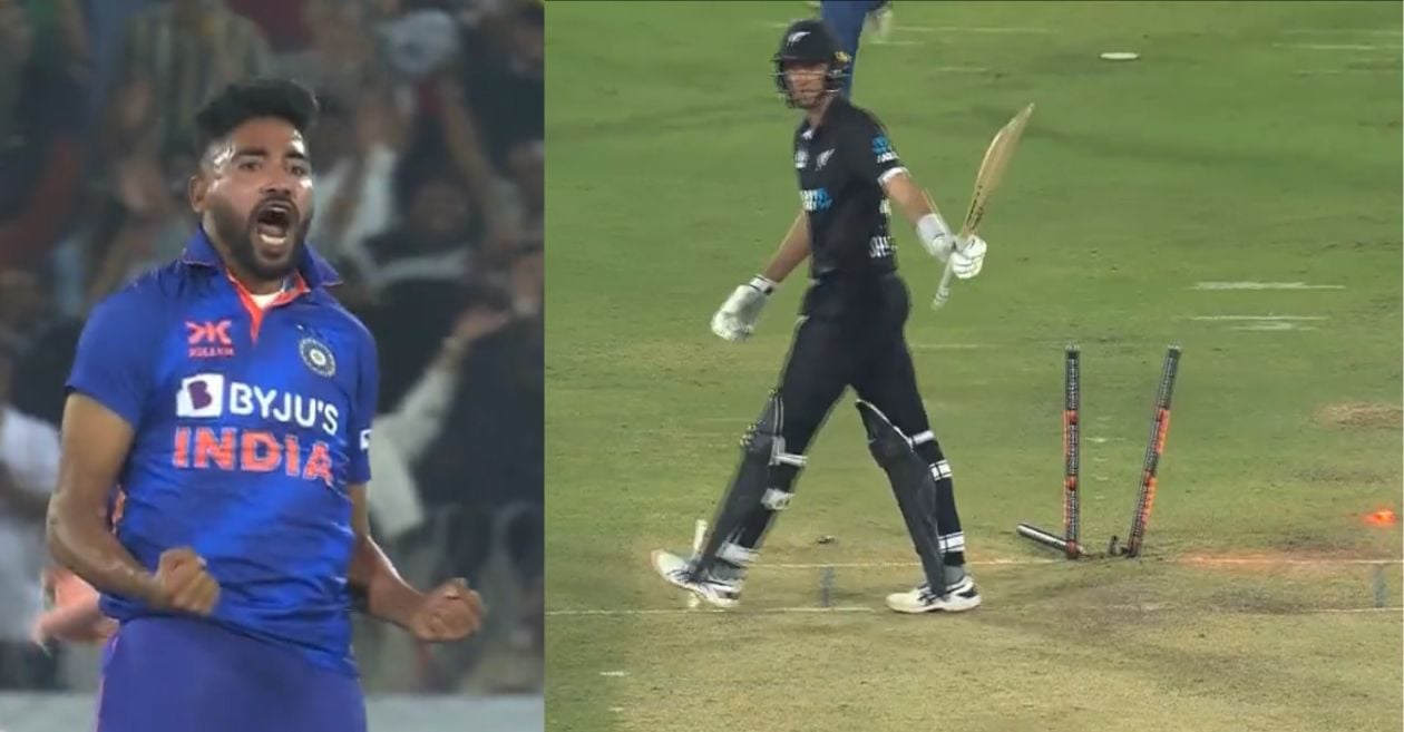 IND vs NZ – WATCH: Mohammed Siraj cleans up New Zealand batter with a surprising supply in first ODI