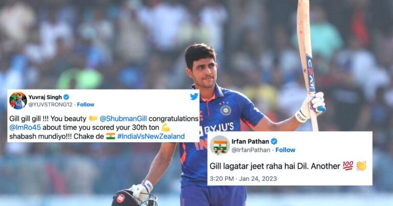 “New Beast Of International Cricket” – Twitter Erupts As Shubman Gill Smashes A Sensational Century vs New Zealand In Indore ODI